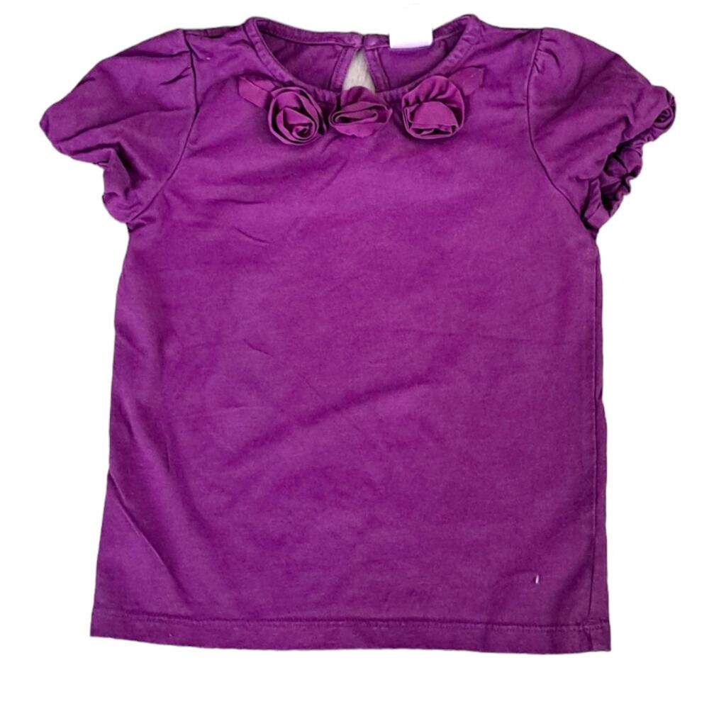 2 For $5 Sale Janie And Jack Short Sleeve Purple Top Size 3